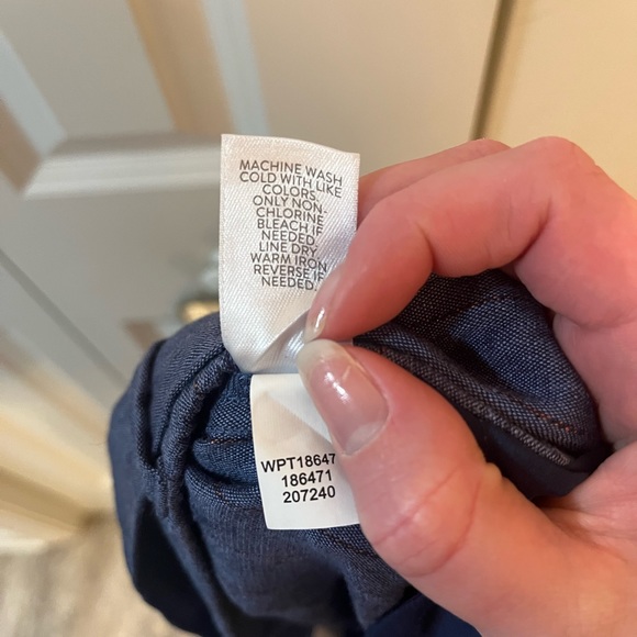 J Jill Wide Leg Striped Linen Stretch Pants Size L - Picture 8 of 13